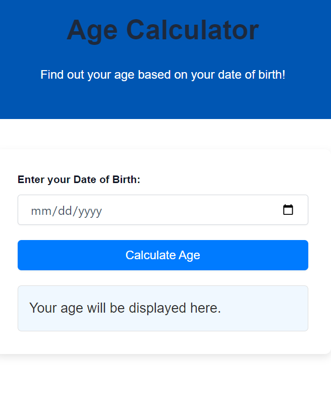 Age Calculator Dailybezz.com